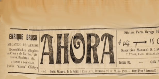 Ahora (Chiclayo, 1933-[1934])