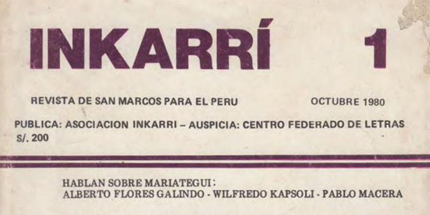 Inkarrí: Revista de San Marcos para el Perú (Lima,&nbsp;1980-1981)