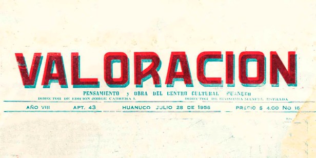 Valoración (Huánuco, 1946-1957)